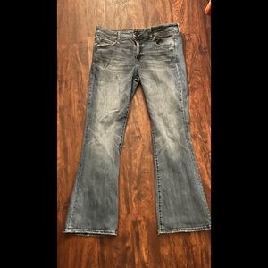 Size 12 super stretch American Eagle boot cut flare jeans
